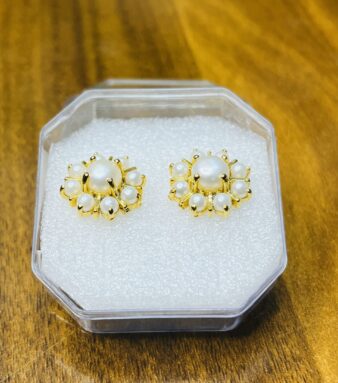 Glamorous Moti Look Earrings – Sparkle with Every Turn