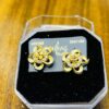 Silver-Filled Golden Earrings – Perfect Blend of Style & Shine