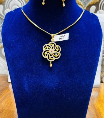 Elegant Gold-Finish Necklace