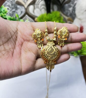 Trendy Indian Ethnic Jewelry Set – Necklace & Earrings Combo
