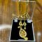 Complete Your Look with Our Stylish Gold Necklace & Earrings Set