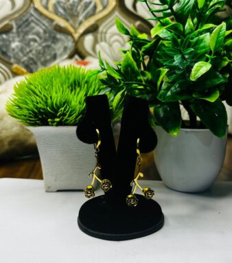 Golden Bloom – Floral Drops That Shine
