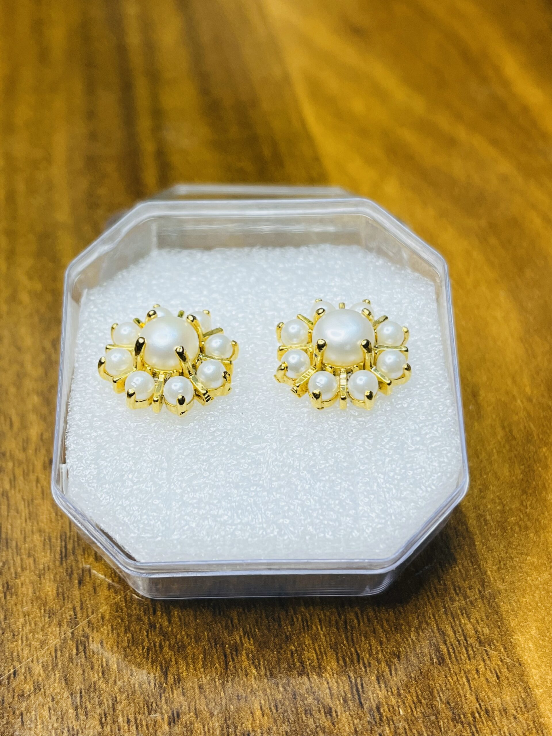 Glamorous Moti Look Earrings – Sparkle with Every Turn