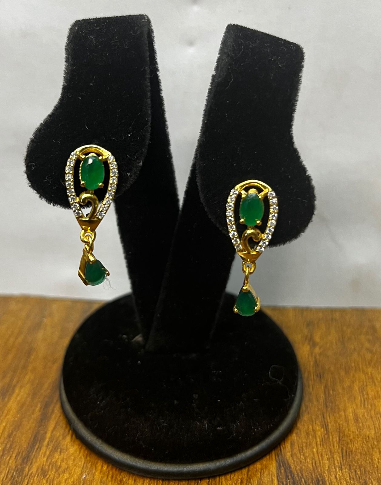 Pop of Green: Earrings Stealing the Show