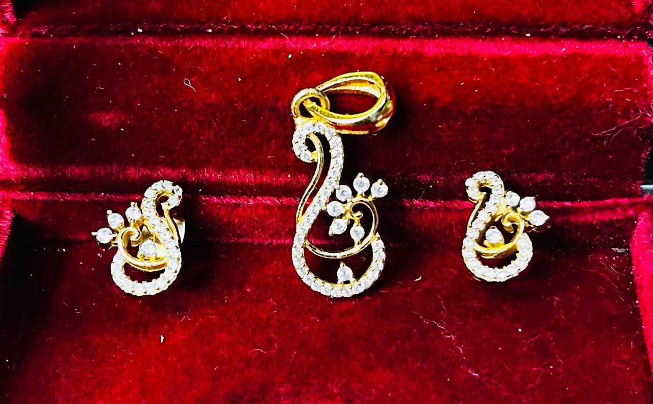 Stylish Necklace, Earrings & Chain Combo