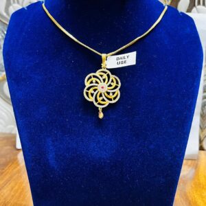 Elegant Gold-Finish Necklace