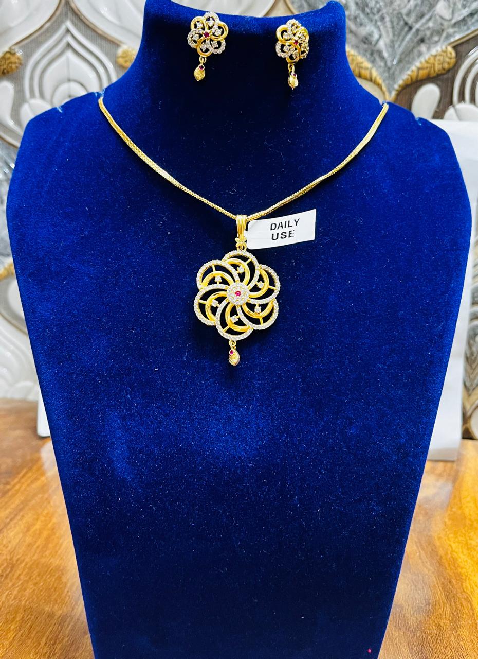 Elegant Gold-Finish Necklace