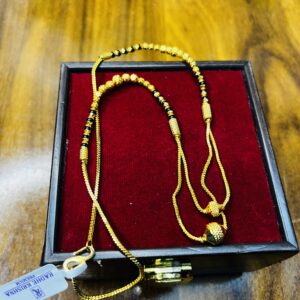 Traditional Gold-Plated Mangalsutra with Intricate Pendant Design