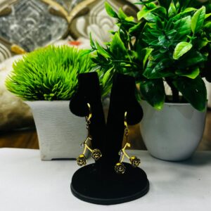 Golden Bloom – Floral Drops That Shine